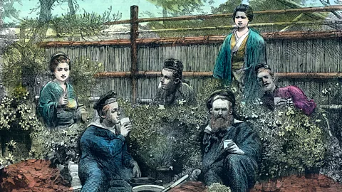 The Print Collector/Getty Images The marathon expedition took the British crew as far afield as Japan (Credit: The Print Collector/Getty Images)