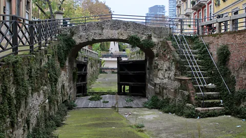 Joey Tyson The Incoronata Lock at the end of Via San Marco is one of the few remnants of the canal system (Credit: Joey Tyson)