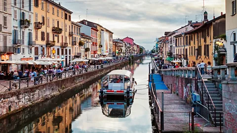 Gennaro Leonardi/Getty Images The Naviglio Grande is one of Europe's oldest navigable canals, dating to 1177 (Credit: Gennaro Leonardi/Getty Images)