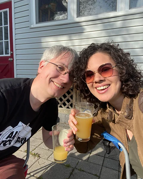 Kae Lani Palmisano Kae Lani Palmisano and her husband go out of their way to mark tiny moments – and an excuse to raise a glass to anything (Credit: Kae Lani Palmisano)