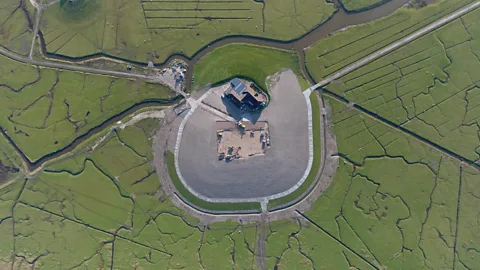 Reuse-Bau The construction of climate mounds is very expensive, but they could be key to keeping the islands habitable (Credit: Reuse-Bau)