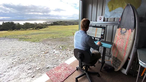 Chris Scott On Bruny Island in Tasmania, Chris Scott loves his work-from-home set-up, which he says enables him to focus and genuinely switch off when he needs a break (Credit: Chris Scott)