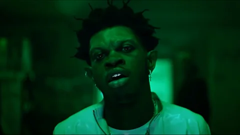 Columbia Lil Nas X is another star who has been playing with prosthetics, becoming a vampire in the video for single Rodeo (Credit: Columbia)