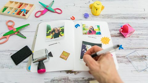 A colourful journal.
