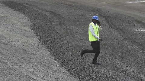 Getty Images New roads in India built near large urban centres are mandated to use waste plastic in their construction (Credit: Getty Images)