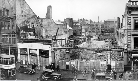 Donegal Place, July 1941 (copyright the Deputy Keeper of the Records, Public Record Office of Northern Ireland, PRONI Ref: CAB/3/A/68/A)