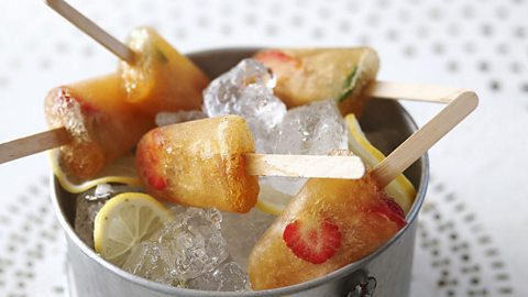 Alcoholic ice lollies