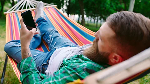 Alamy File image of a man at his computer