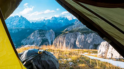 Tetyana Kochneva/Alamy Much of the Grand Italian Route requires hikers to camp, but a network of small hostels and inns are being developed (Credit: Tetyana Kochneva/Alamy)