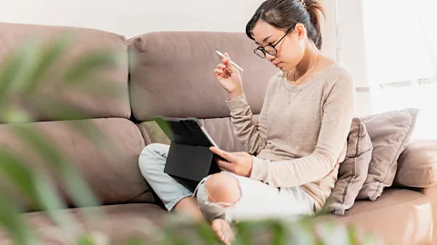 Alamy The pandemic has caused a shift toward asynchronous communication, meaning we all communicate and do our work at different times (Credit: Alamy)