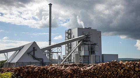 A wood fuelled biomass station