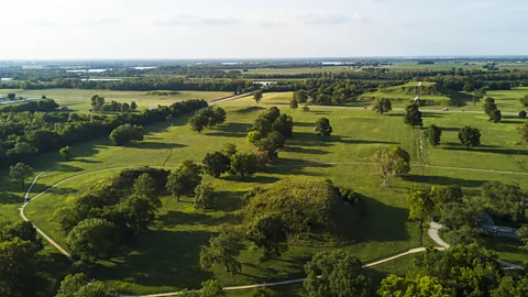 Matt Champlin/Getty Images Built on the cusp of water and land, Cahokia may have been a spiritual crossroads (Credit: Matt Champlin/Getty Images)