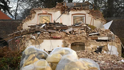 Getty Images Old Manheim is just one of around 50 villages that have been demolished for coalmining, including Luetzerath in western Germany, shown here (Credit: Getty Images)