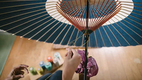 Irwin Wong, Handmade in Japan, gestalten 2020 The wagasa, or washi-paper umbrella, is enjoying a resurgence in popularity (Credit: Irwin Wong, Handmade in Japan, gestalten 2020)