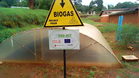 Madalitso Wills Kateta Biogas can be harnessed from human poo with the help of a simple digester – turning waste into fuel (Credit: Madalitso Wills Kateta)