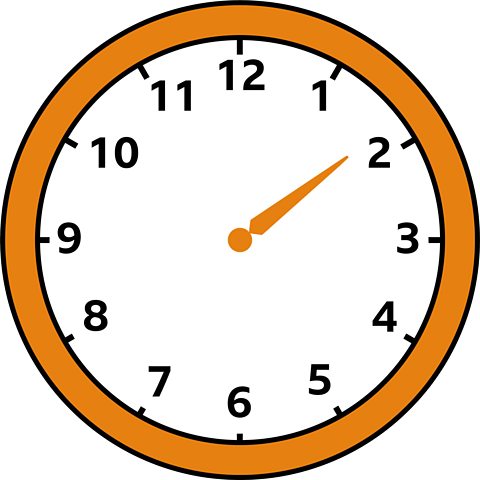 Analogue clock with minute hand missing, showing time as shortly before 2 o'clock