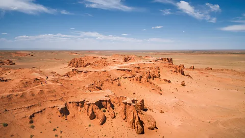 R M Nunes/Getty Images Trade routes across the Gobi Desert may have spread the myth of fantastic creatures fuelled by the discovery of dinosaur fossils  (Credit: R M Nunes/Getty Images)