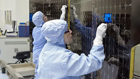 NASA/Jim Grossmann Spacecraft undergo rigorous cleaning as they are assembled and prepared for launch to other planets (Credit: NASA/Jim Grossmann)