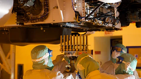 Nasa/JPL-Caltech Nasa has stringent clean room protocols that aim to minimise biological contamination of spacecraft and landers (Credit: Nasa/JPL-Caltech)