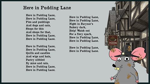 Here in Pudding Lane - lyrics