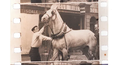 Screen Archive South East, University of Brighton James Williamson's Fire! (1902) was an early innovative realist drama filmed on the streets of Hove and in his studio (Credit: Screen Archive South East, University of Brighton)