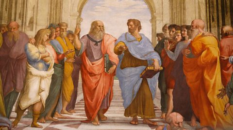 Plato and Aristotle painting