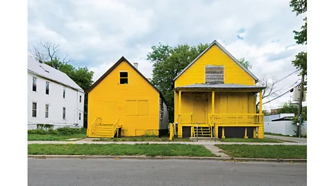 Amanda Williams The Color(ed) Theory project features a series of brightly painted houses in South Chicago (Credit: Amanda Williams)