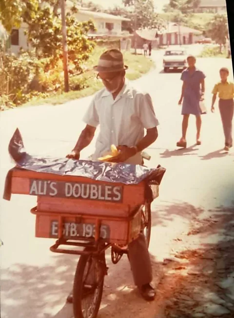 Courtesy of Araby Ali The Ali family has sold doubles in Trinidad & Tobago for decades (Credit: Courtesy of Araby Ali)