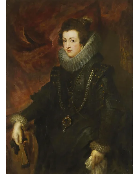 Alamy A portrait of Elizabeth of Bourbon (1628-9) by Peter Paul Rubens features La Peregrina (Credit: Alamy)
