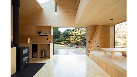 Maguire Devine Architects The interiors of many island residences, including this one on Bruny Island, Tasmania, are created to make the most of surrounding views (Credit: Maguire Devine Architects)