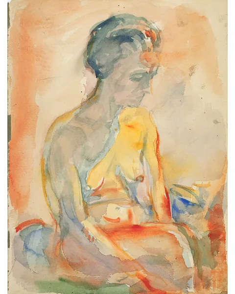 Munchmuseet There is a sense of aloneness about Munch's work including Seated Female Nude, 1923-33 (Credit: Munchmuseet)