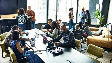 Getty Occasionally adding new members to teams, or working with people with whom you don't usually work, helps spark innovation and out-of-the-box thinking (Credit: Getty)