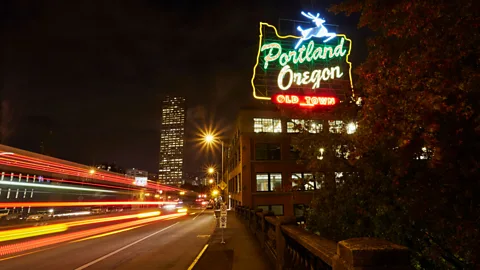 Getty Images Portland, the largest city in the state of Oregon, was the first to successfully implement a tax on high pay ratios (Credit: Getty Images)
