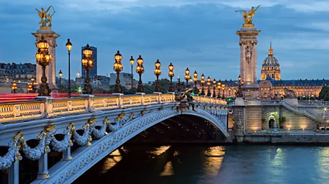 Guner_Gulyesil/Getty Images The opulent Pont Alexandre III bridge is undeniably one of Paris' most romantic landmarks (Credit: Guner_Gulyesil/Getty Images)