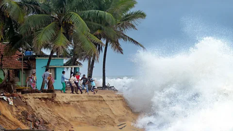 Getty Images Much of peninsular India's coasts are vulnerable to erosion, which can be made worse by coastal infrastructure that disrupts the flow of sand (Credit: Getty Images)