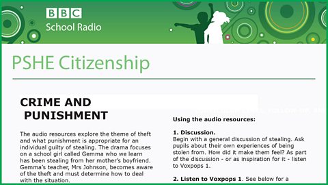 Teacher's Notes - Crime and punishment