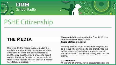 Teacher's Notes - The media