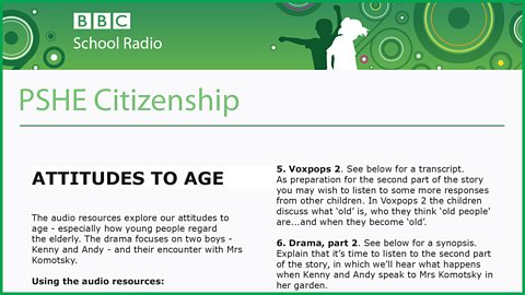 Teacher's Notes - Attitudes to age