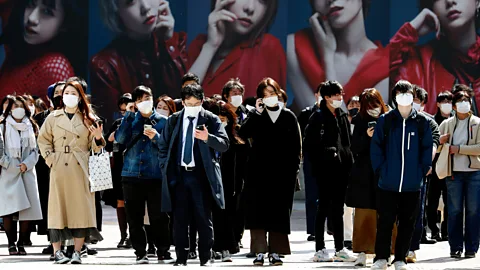 James Matsumoto/Sopa Images/Getty Images While most people have adhered to guidelines such as wearing masks, some have been swayed by conspiracy theories (Credit: James Matsumoto/Sopa Images/Getty Images)