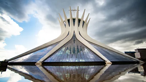 Andressa Anholete/Getty Images Concrete can also be stunning, however, such as the Brasilia Cathedral in Brazil (Credit: Andressa Anholete/Getty Images)