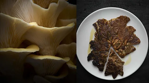 Earl Carter Mushrooms grown on a mushroom wall are served up to the public as part of the dining experience (Credit: Earl Carter)