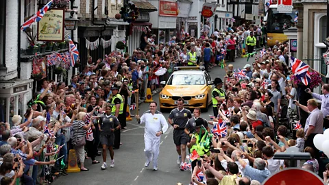 Wenlock Olympian Society The 2012 London Games honoured Much Wenlock with an Olympic torch relay through the town (Credit: Wenlock Olympian Society)