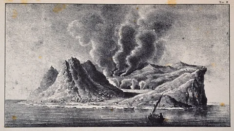 Getty Images While dramatic, the island arising from the sea was considered something of a distraction amid a tumultuous period in Sicily (Credit: Getty Images)