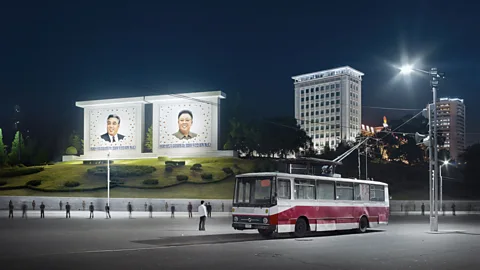 Eddo Hartmann Trolley Bus, Somun Street, Pyongyang, 2015 by Eddo Hartmann (Credit: Eddo Hartmann)