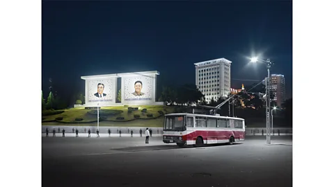 Eddo Hartmann Trolley Bus, Somun Street, Pyongyang, 2015 by Eddo Hartmann (Credit: Eddo Hartmann)