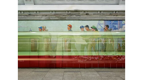 Eddo Hartmann Factory Workers, from the series Setting the Stage, Pyongyang, North Korea, 2014-2017, by Eddo Hartmann (Credit: Eddo Hartmann)