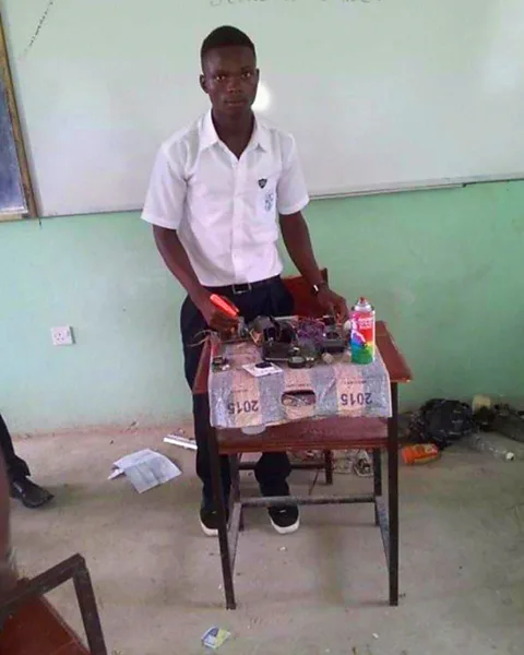 Brian Sankoh Thoronka began developing the piezoelectric device while he was at university in Kigali, Rwanda (Credit: Brian Sankoh)