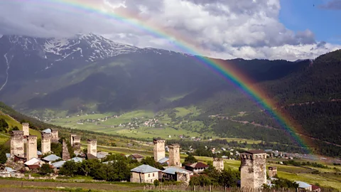 Transcaucasian Trail Association The villages in Georgia's Svaneti region are punctuated by medieval "skyscrapers"