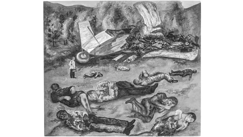 Lola Alvarez Bravo/ Centre for Creative Photography, University of Arizona, Tucson/ Lola Alvarez Bravo Archive The Plane Crash, c 1936-38, is another lost artwork (Credit: Lola Alvarez Bravo/ Centre for Creative Photography, University of Arizona, Tucson/ Lola Alvarez Bravo Archive)