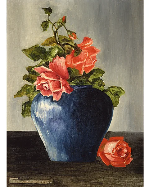 Still Life (with Roses), 1925, has not been exhibited since 1954, and shows the influence of the artist's father (Private collection. Courtesy Sotheby's, New York)